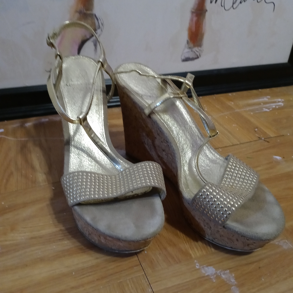 Adrianna Papell Cork Wedge Heels